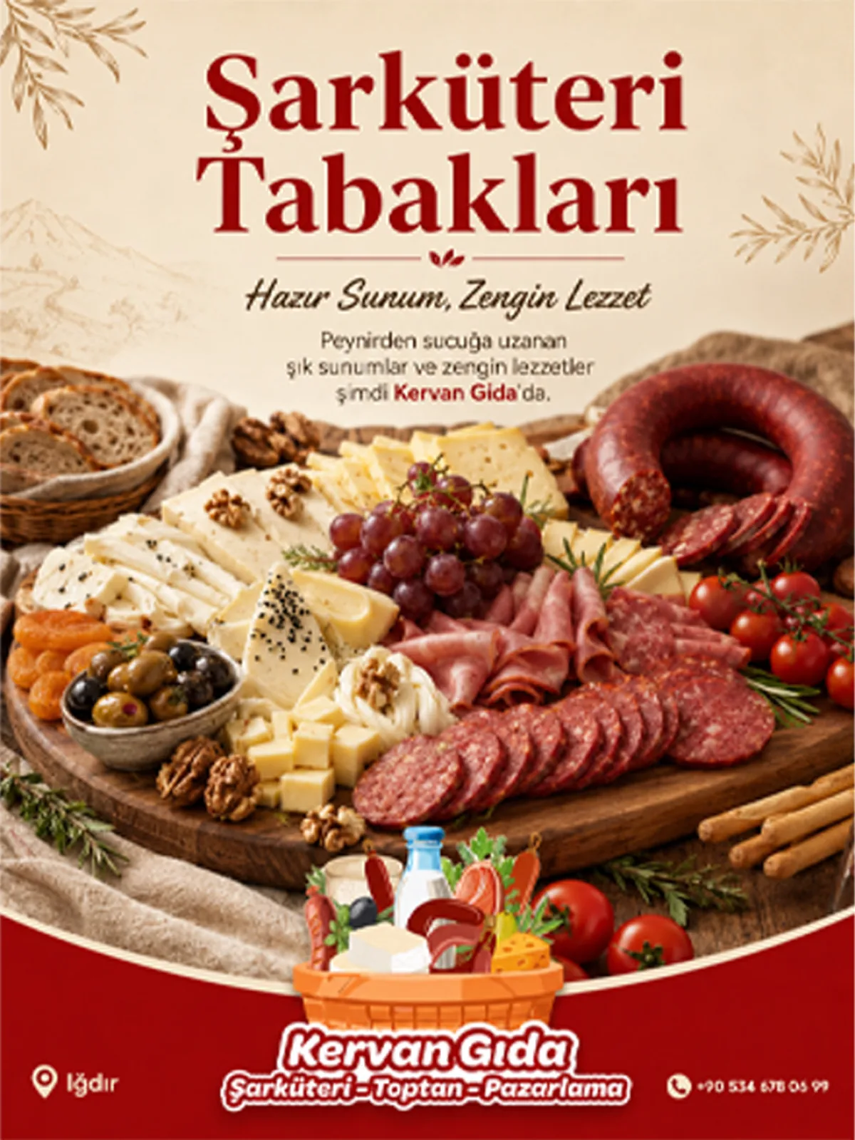 Kervan Gıda Şarküteri için Grovia Studio çalışması