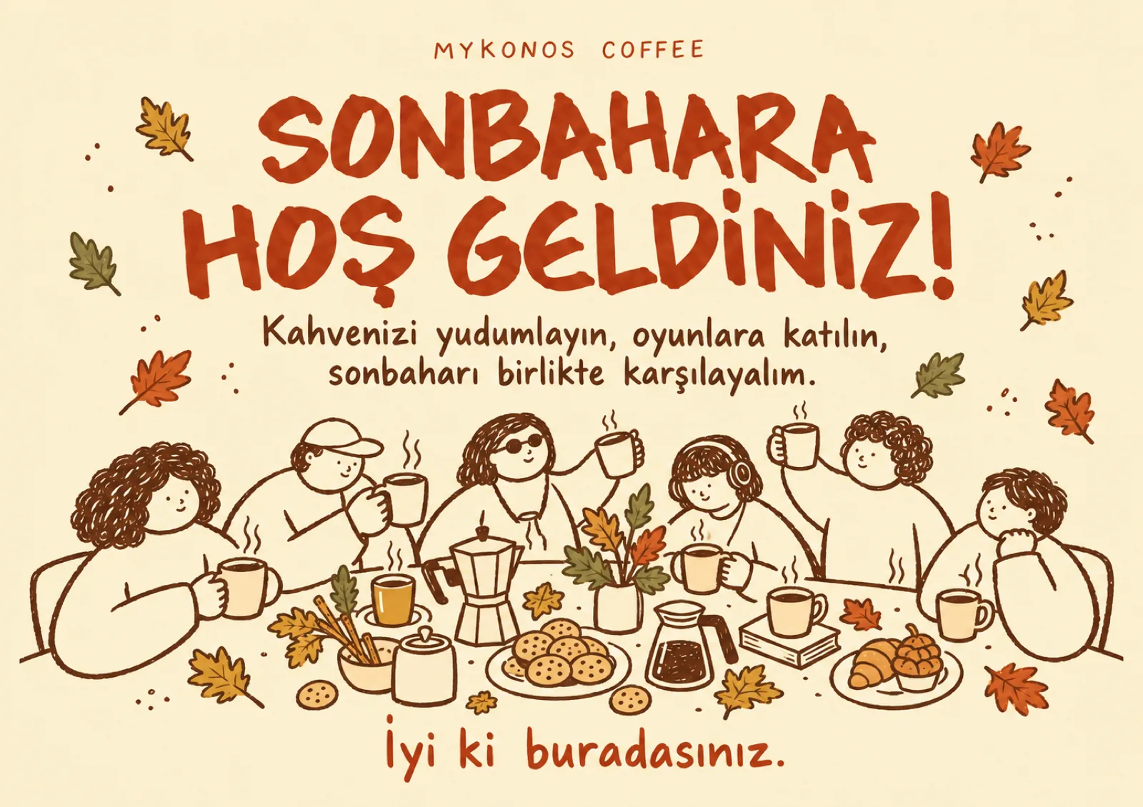 Mykonos Coffee — Gönderi tasarımı 1